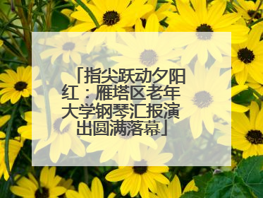 指尖跃动夕阳红：雁塔区老年大学钢琴汇报演出圆满落幕